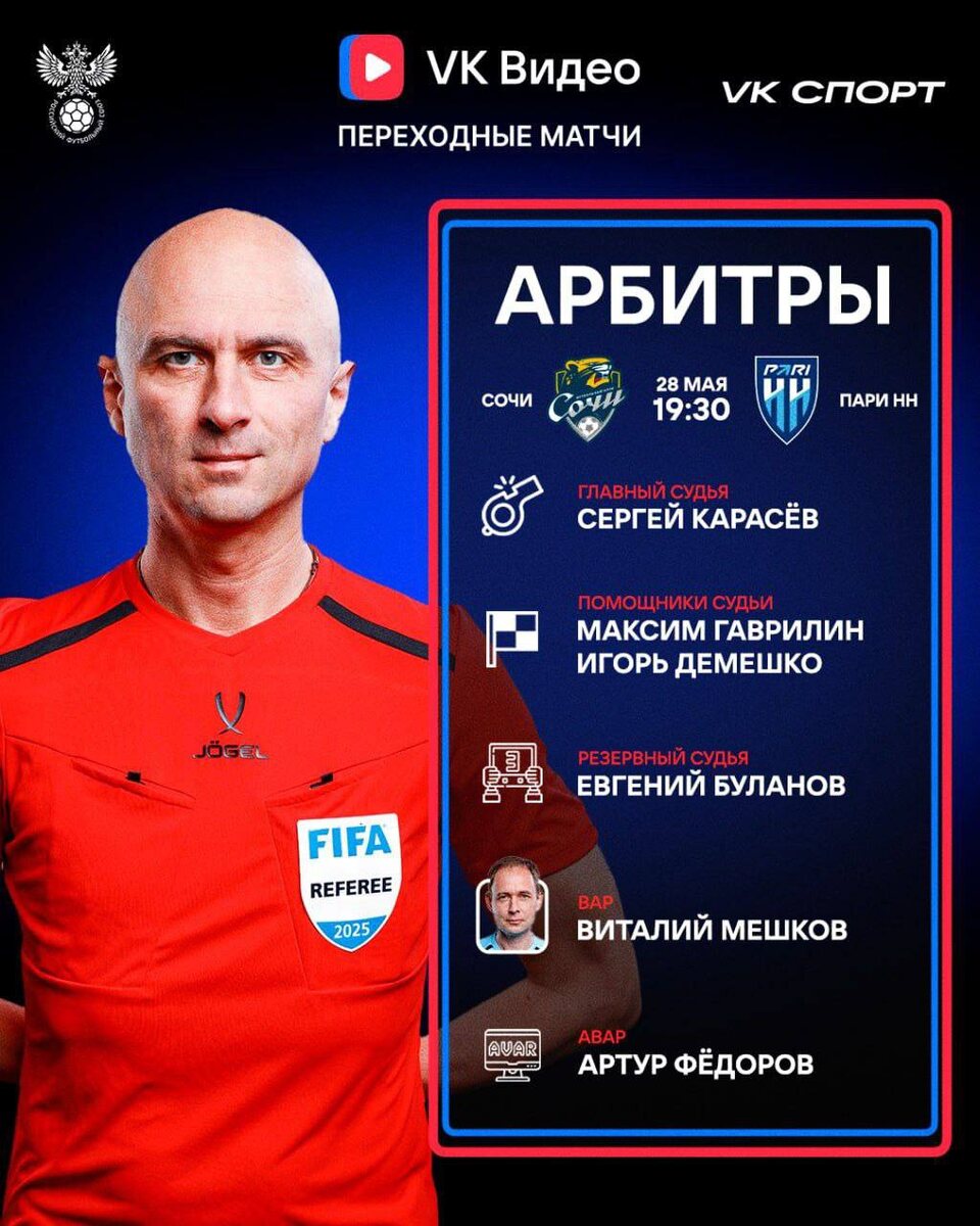 Сочи - Пари НН (Россия - Переходные матчи. 28.05.2025) 2 смотреть фильм онлайн